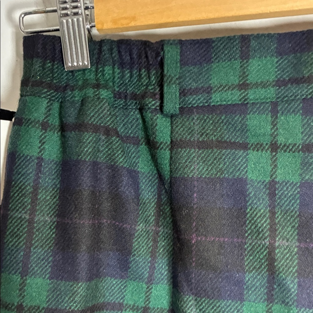 Sag Harbor Green and Black Plaid Women Shorts wool blend - Picture 6 of 10